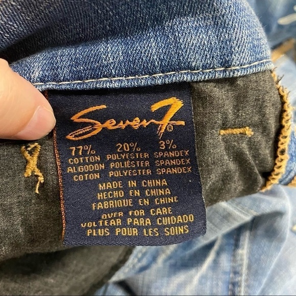 Seven7 Skinny Easy Fit Light Wash Jeans - Picture 2 of 8